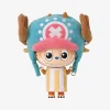 Labubuo Mega 400% Tony Tony Chopper collectible figure with blue hat and antlers.