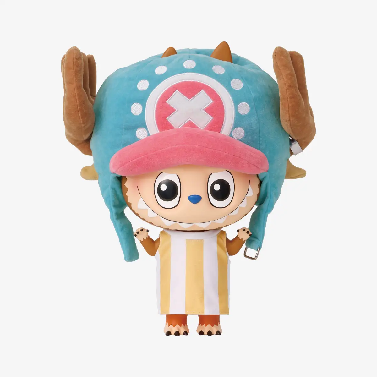 Labubuo Mega 400% Tony Tony Chopper Figure Labubuo Mega 400% Tony Tony Chopper collectible figure with blue hat and antlers.